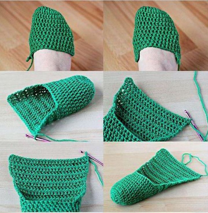 инструкция как вязать носки крючком