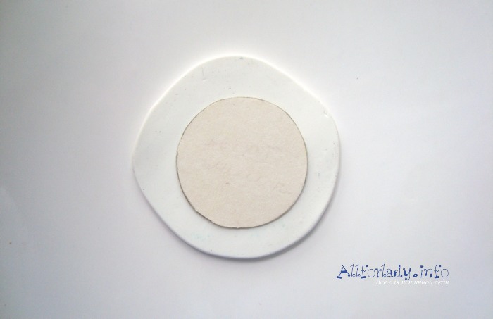 круглые серьги из полимерной глины фото