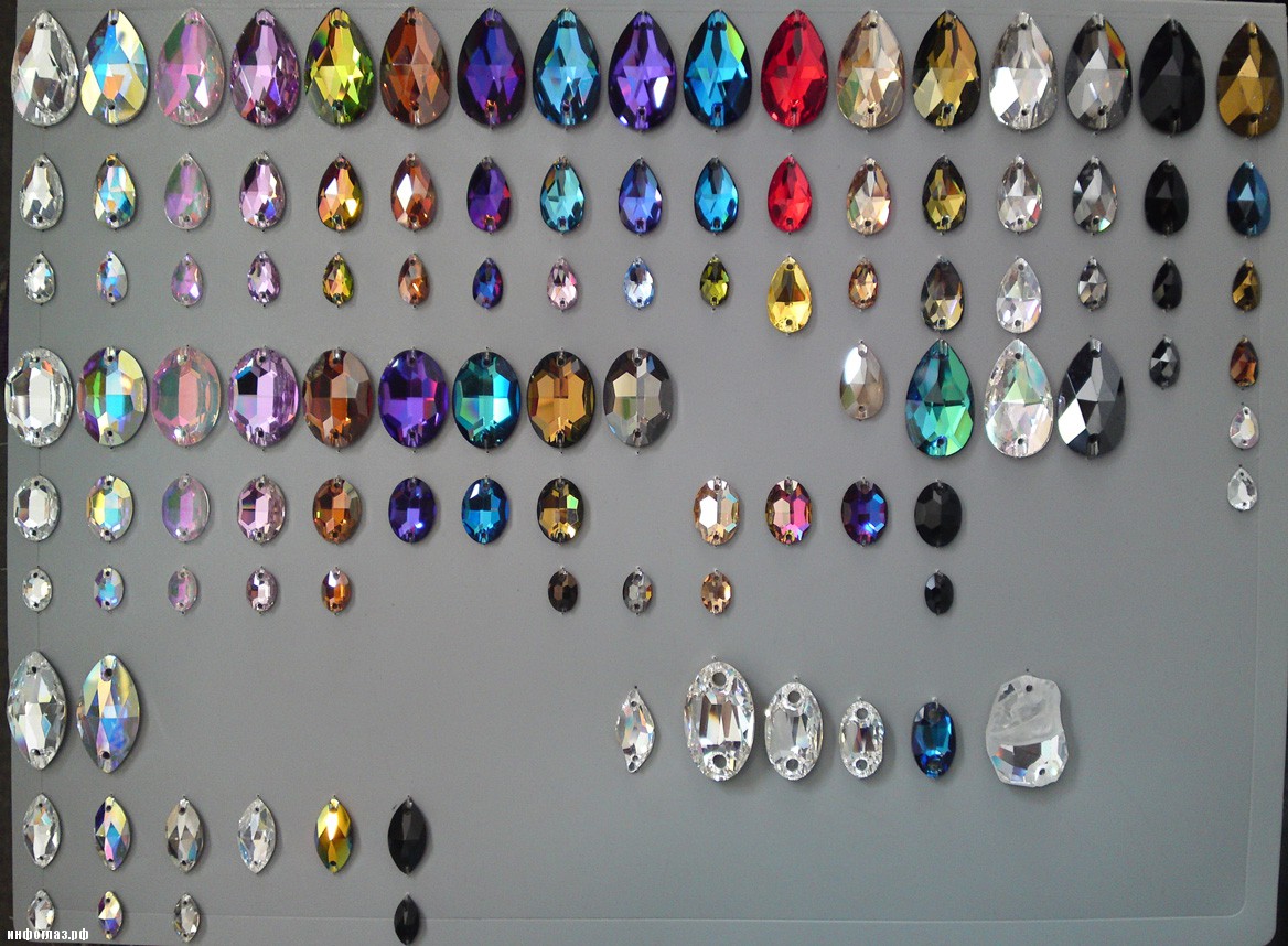 различные виды кристаллов Сваровски