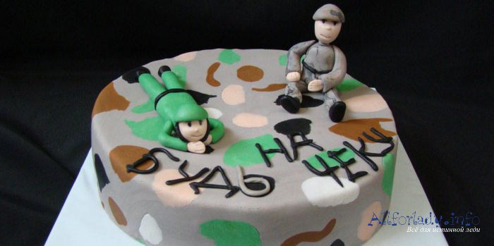 Какой праздничный торт на 23 февраля сделать для своего защитника