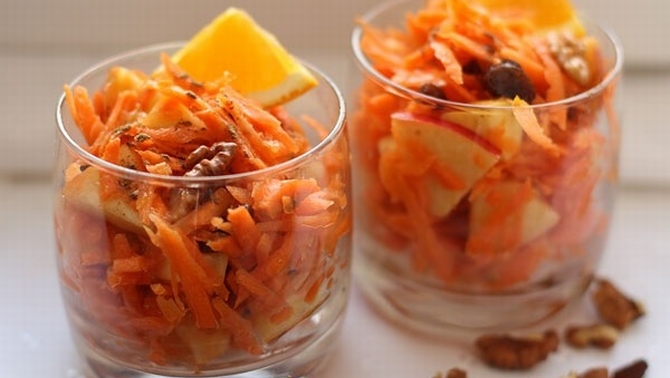 Салаты из моркови: красота и здоровье